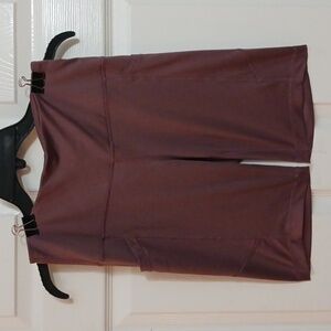 VELOCITY HIGH WAISTED SPANDEX Workout Bike Shorts Purple Sz.M